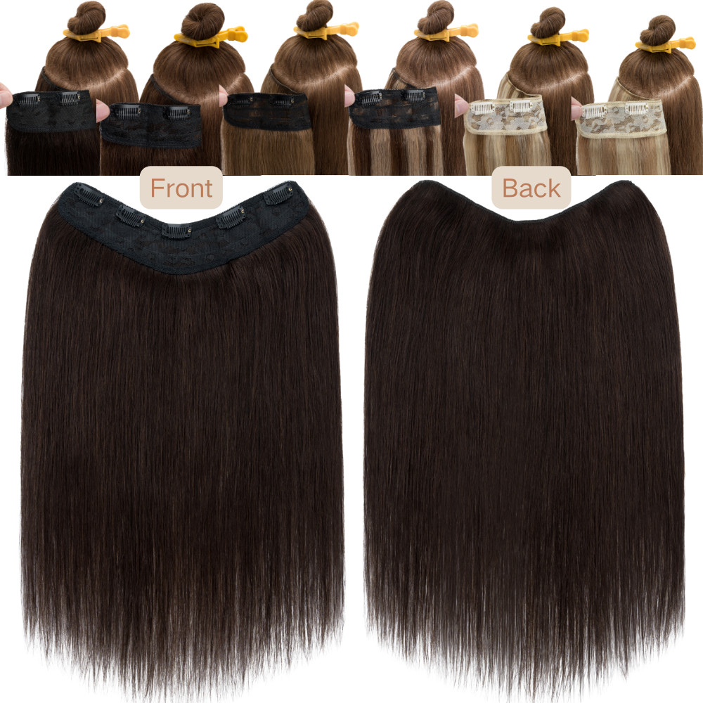 100% Remy Human Hair Extensions Russian One Piece Clip In Full Head U Shape Weft