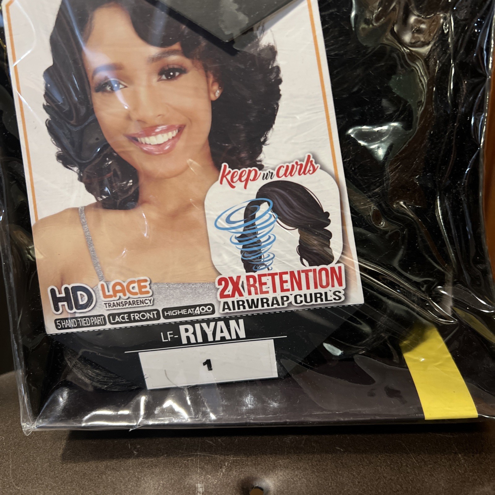 ZURY SIS BEYOND SYNTHETIC HAIR HD LACE FRONT WIG • Style RIYAN • Color 1 • NEW