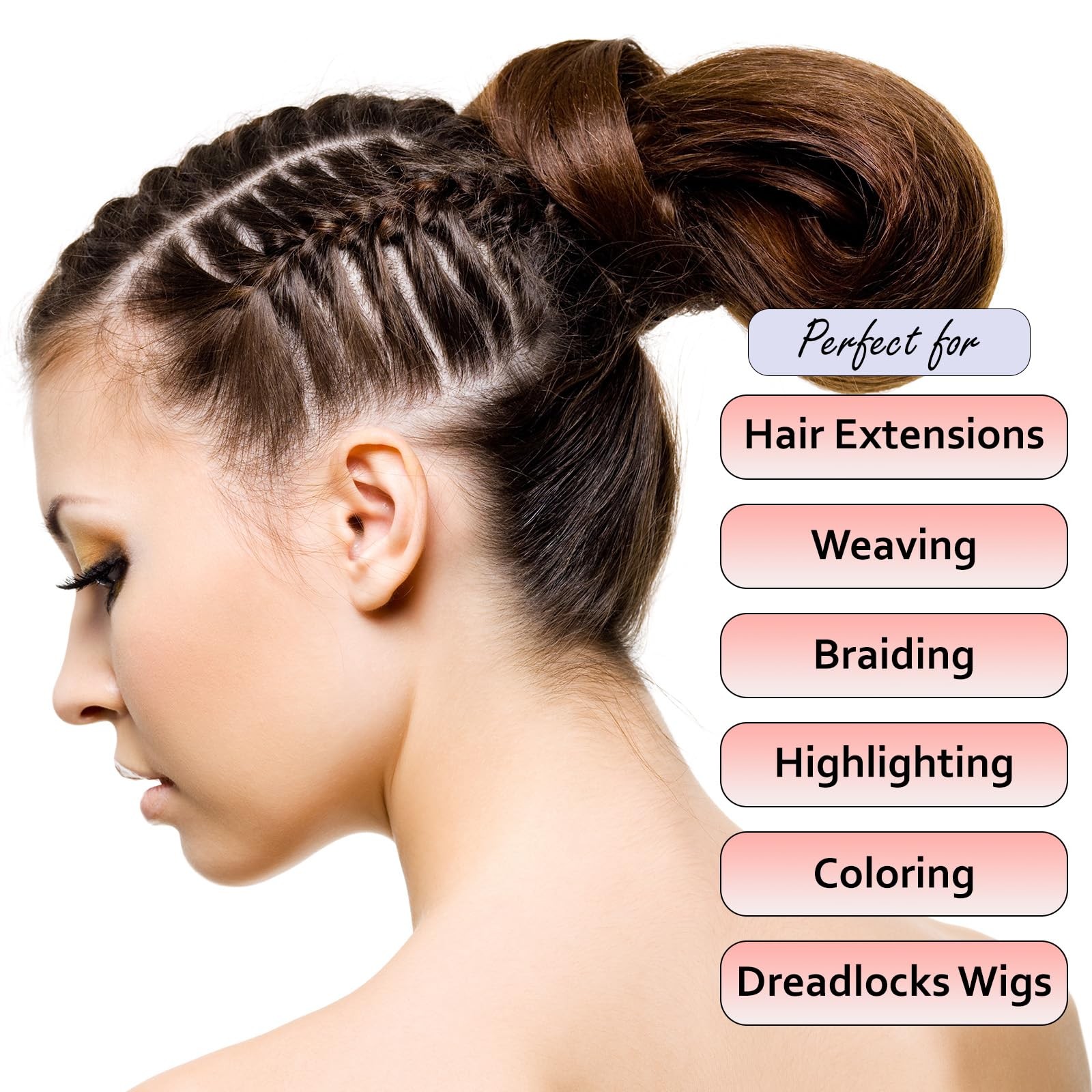 Hair Parting & Sectioning Ring – Stainless Steel Finger Braiding Hair Pick To…