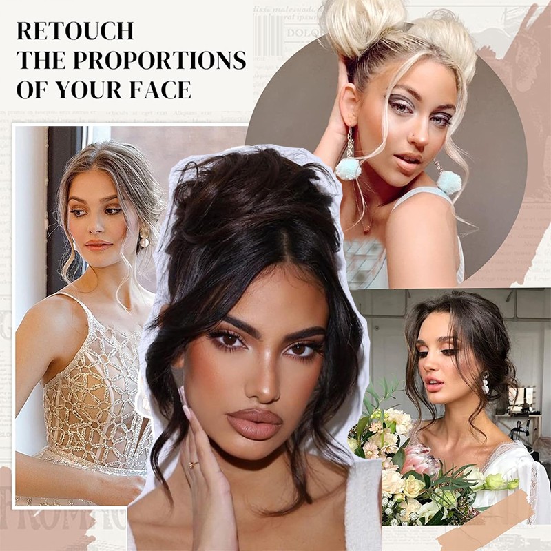 Hand-tied Lace Frontal Hair Piece 100% Human Hair Receding Hairline Women Topper