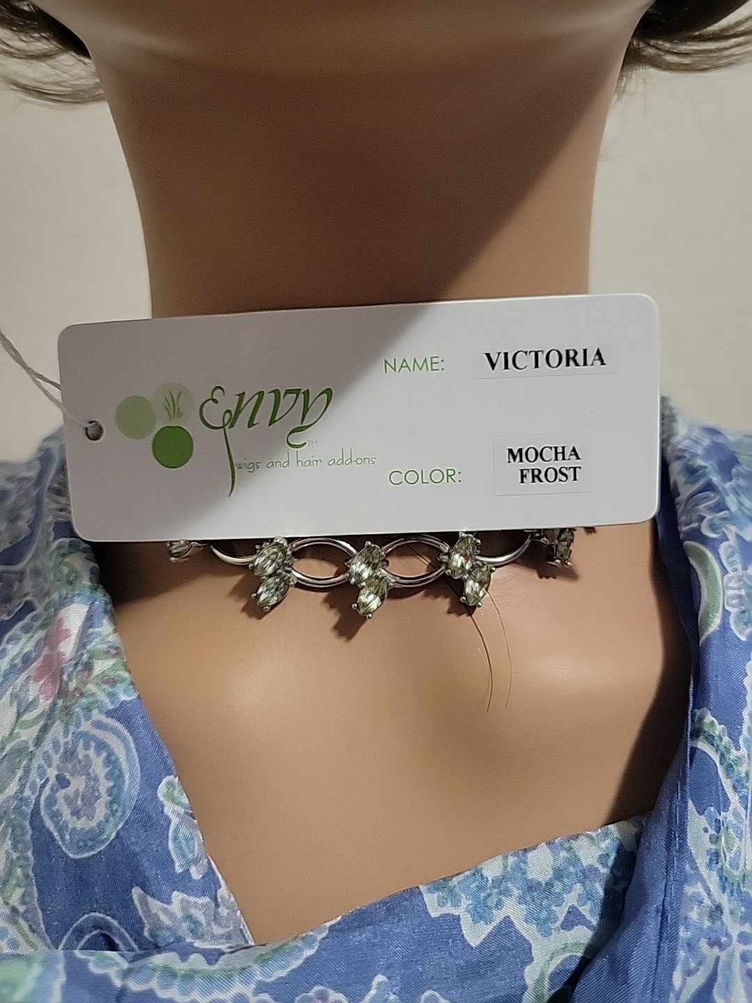 VICTORIA Wig by ENVY, MOCHA FROST, Open Cap, Capless NEW!