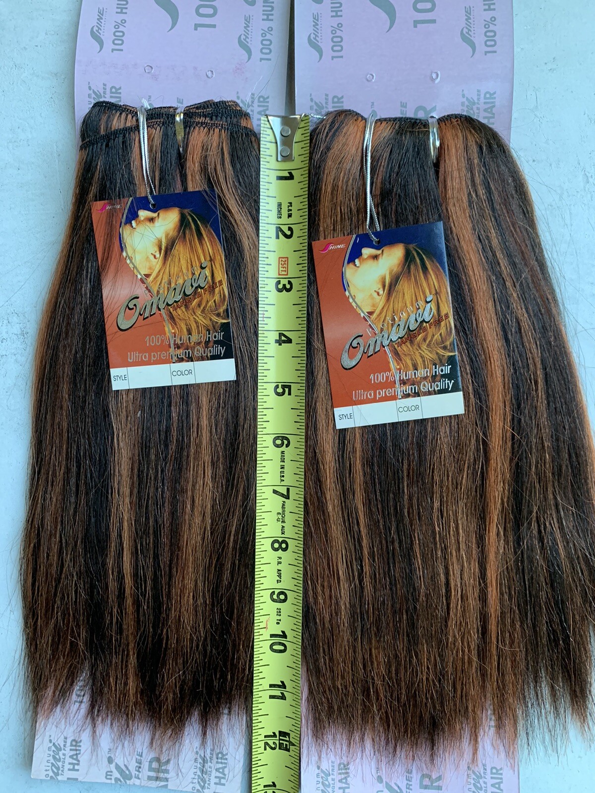 100% Yaki Human Hair for Weaving by Omavi Platinum, 2-Pack Bundle Deal, F1B/130