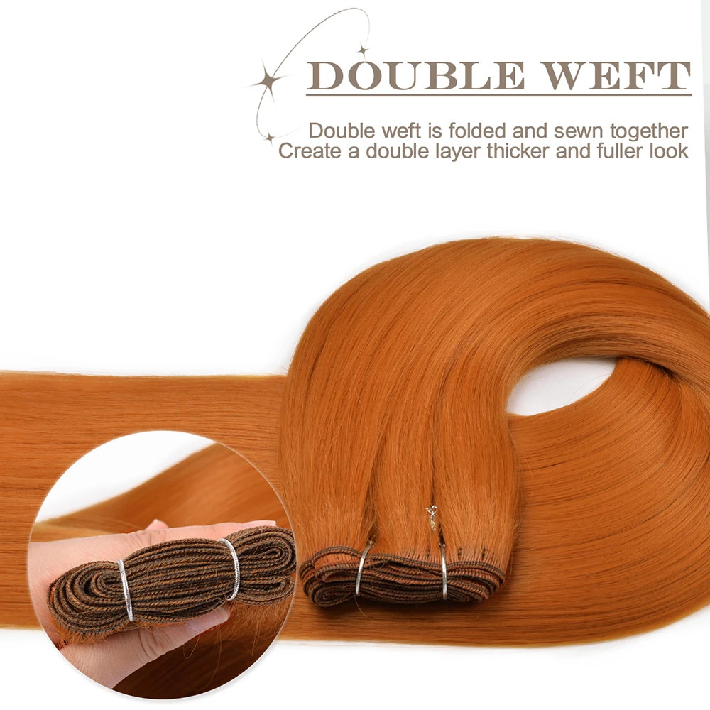 Blonde Ombre Body Wave Hair Bundles Thick Synthetic Hair Extensions Loose Deep