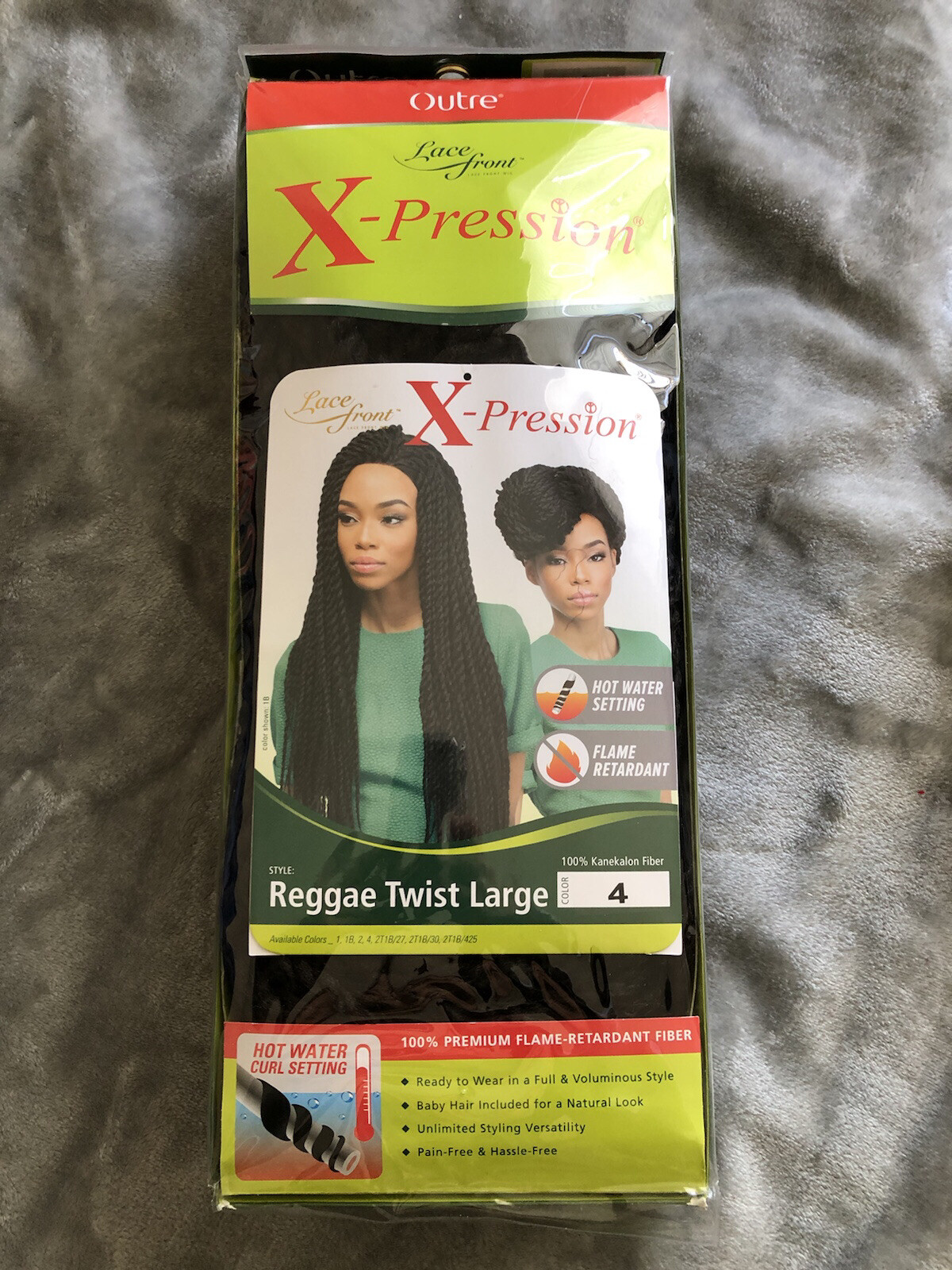 X-pression Lace Front Long Reggae large Twist Wig