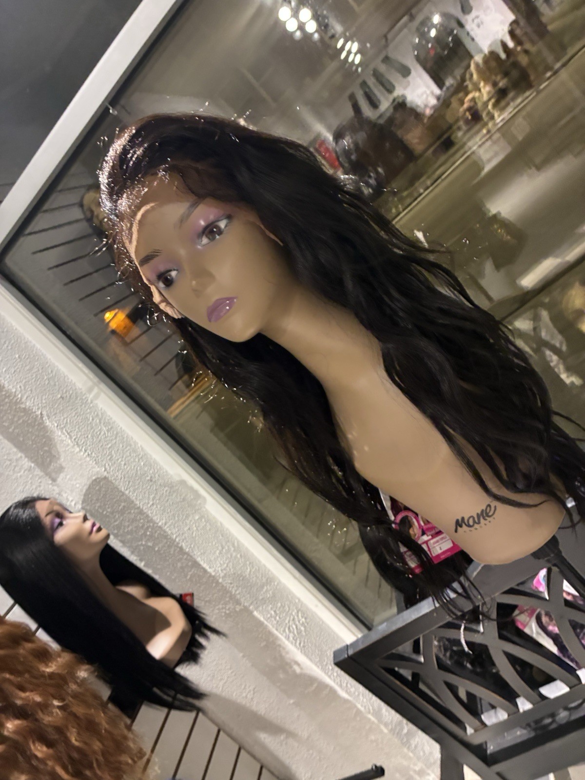 Baby hair Freepart Human Hair Blend Lacefront Wig