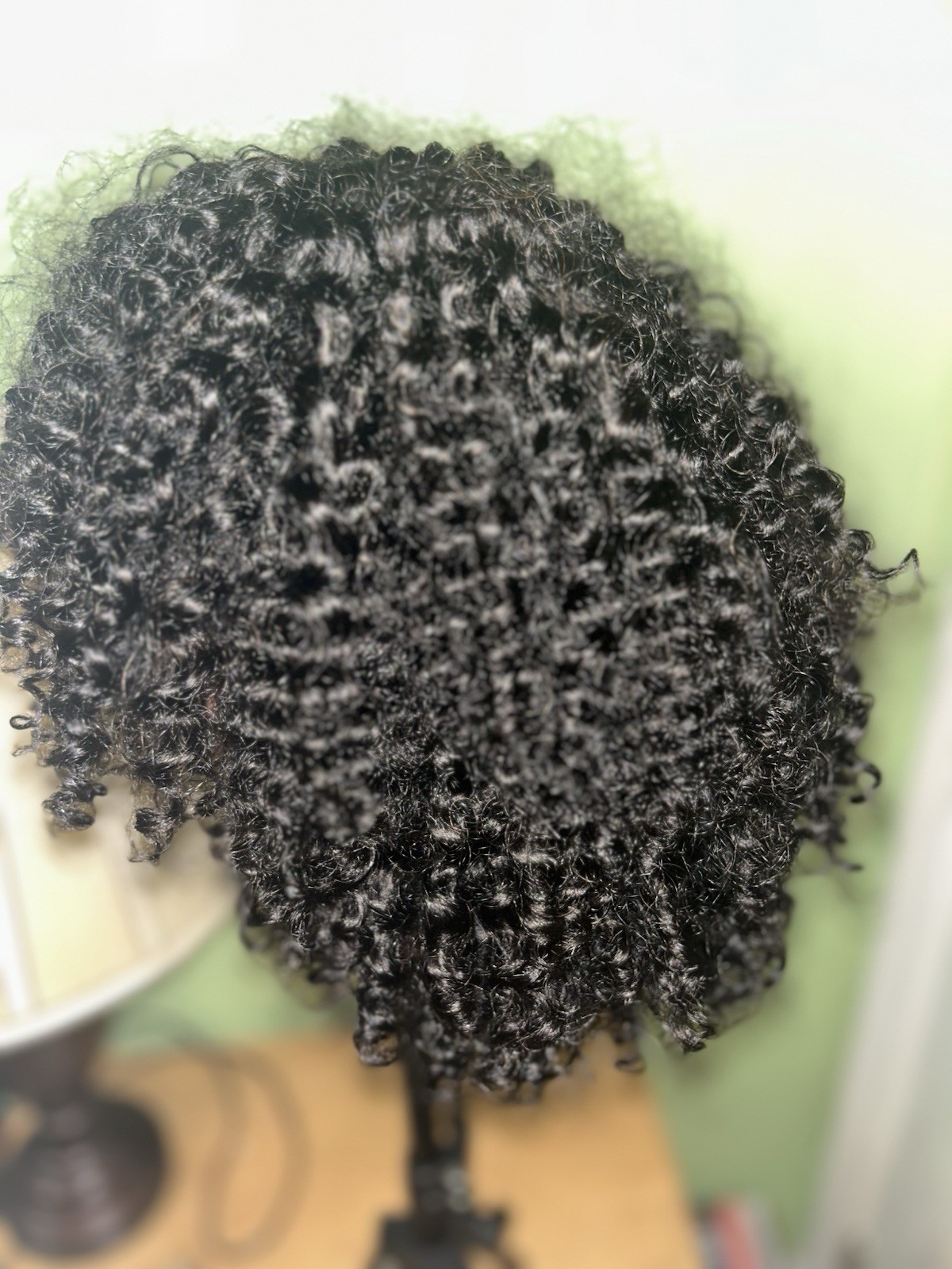 Women’s Black Curly Hair Wig Hairpiece – Curly Texture, Wig Type