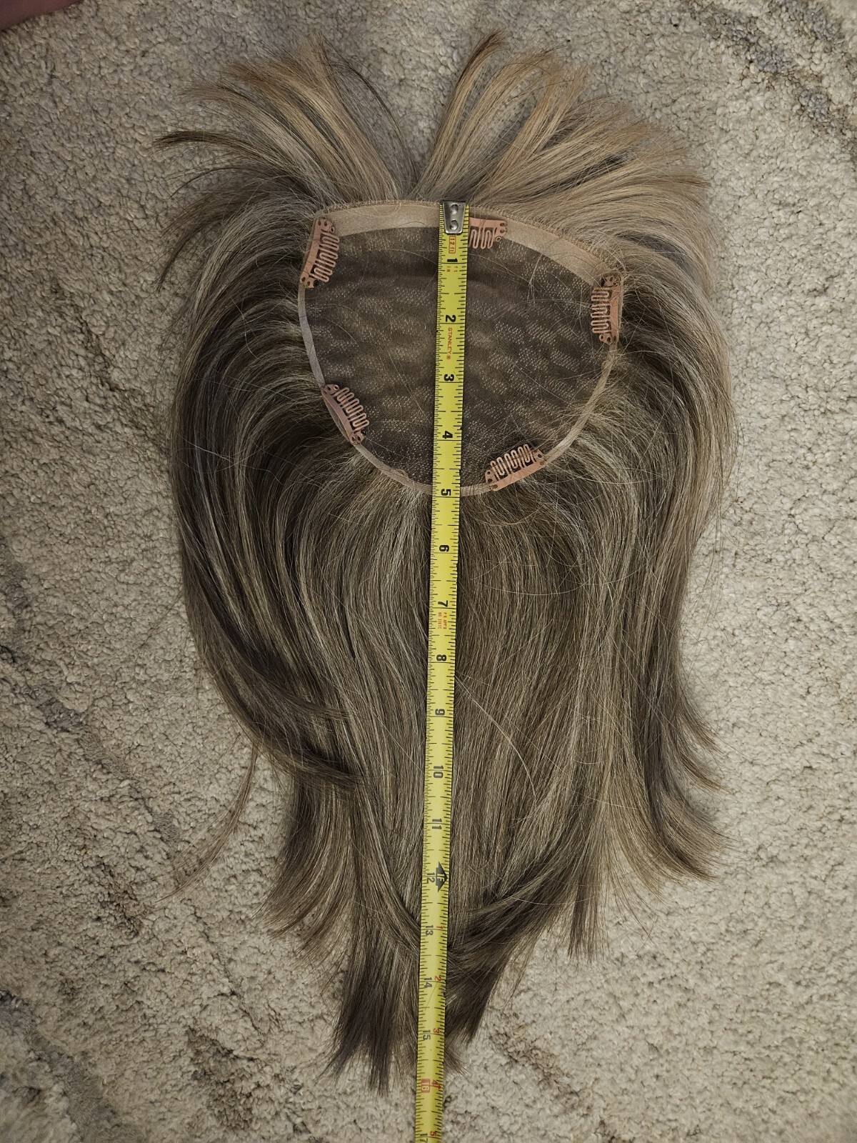 Tony of Beverly synthetic hair topper, color Silverstone, Excellent contition