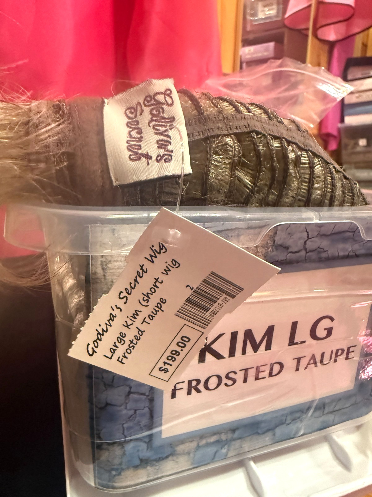 Godiva’s Secret Wig “Kim” Frosted Taupe LARGE CAP