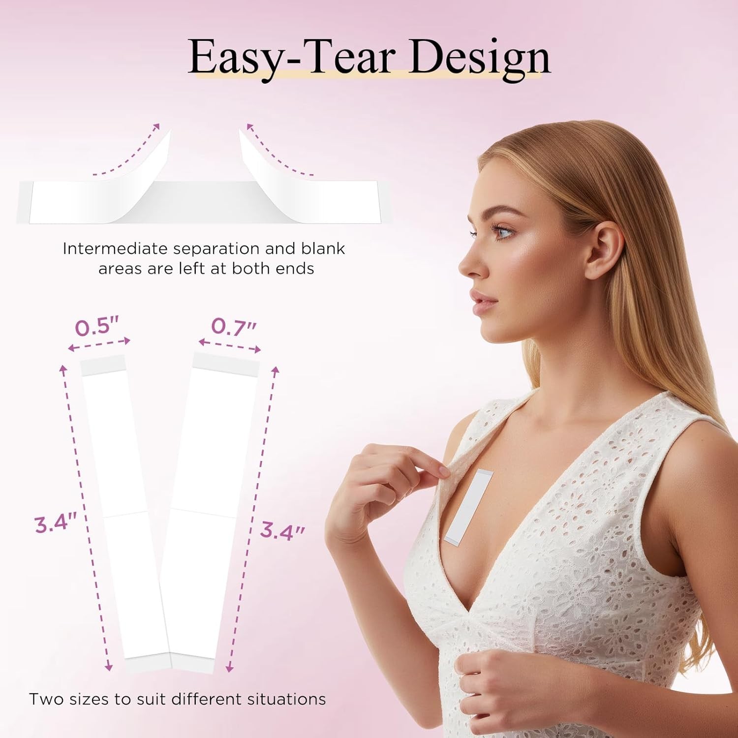 Fashion Double Sided Clothing Tape, Invisible Body Tape for Women Underwear,