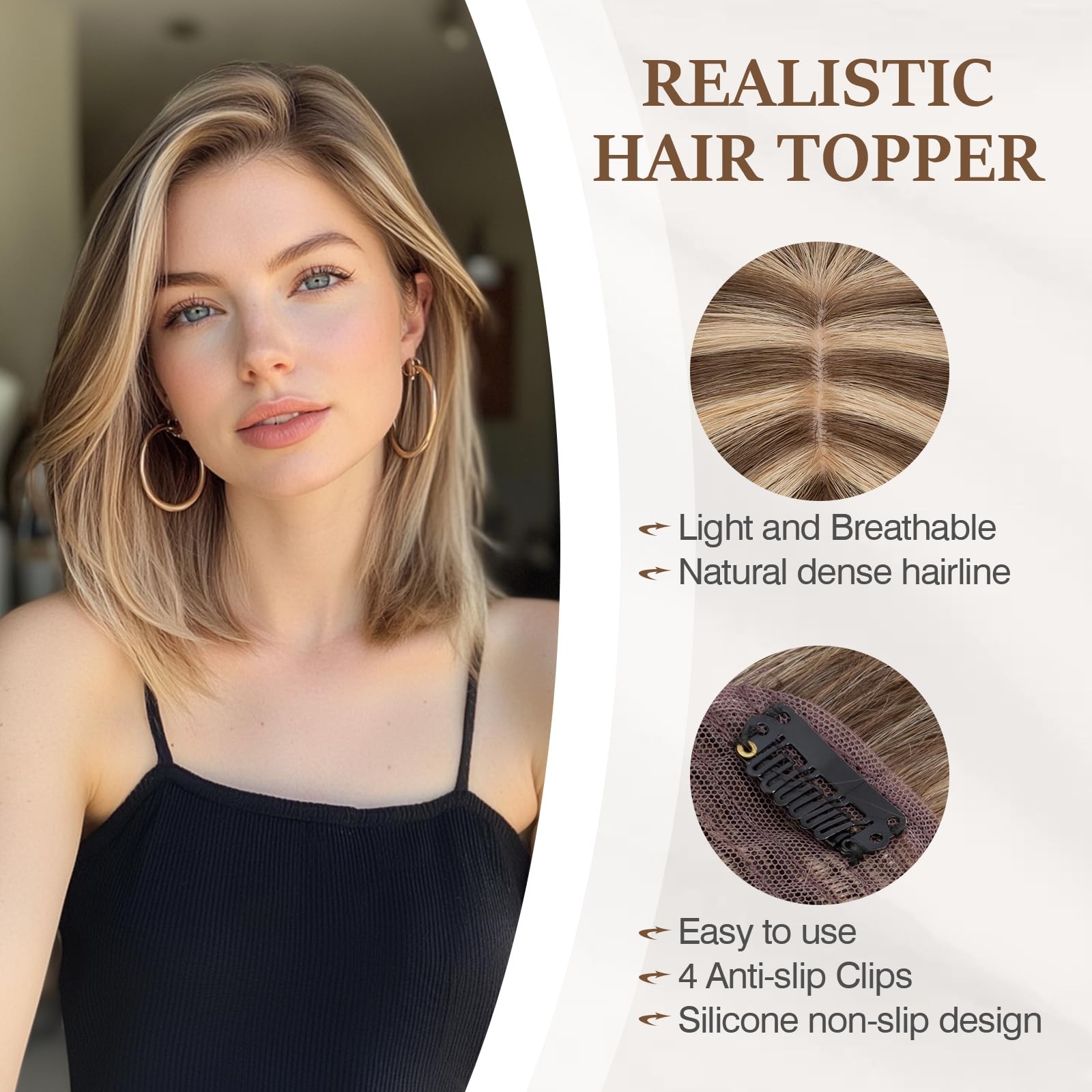 Rich Choices Hair Toppers For Women Real Human Hair 100 Human Remy Toppers No