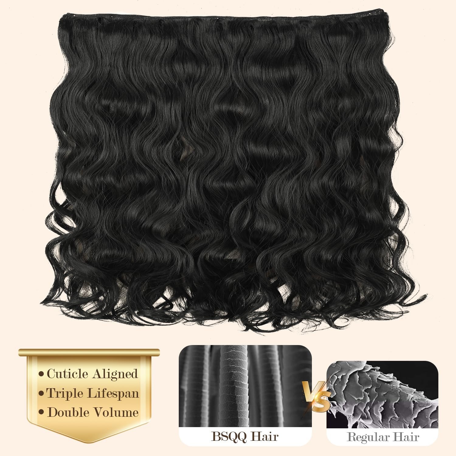 16A Body Wave Human Hair Bundles 100% Raw 26-30 Inch, No Tangle, Thick Weave, Re