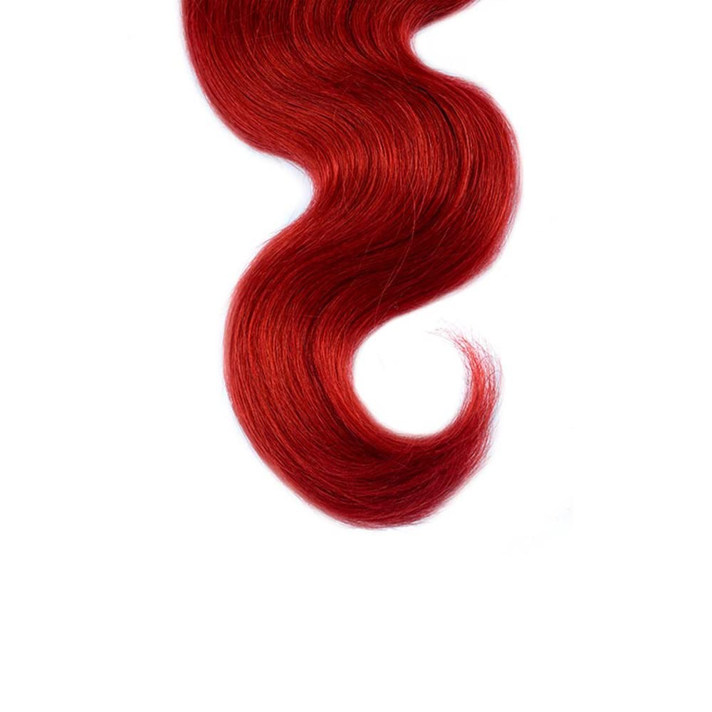 14 16 18 Inch 1b/RED Human Hair Bundle Red Body Bundles Double Weft Peruvian …