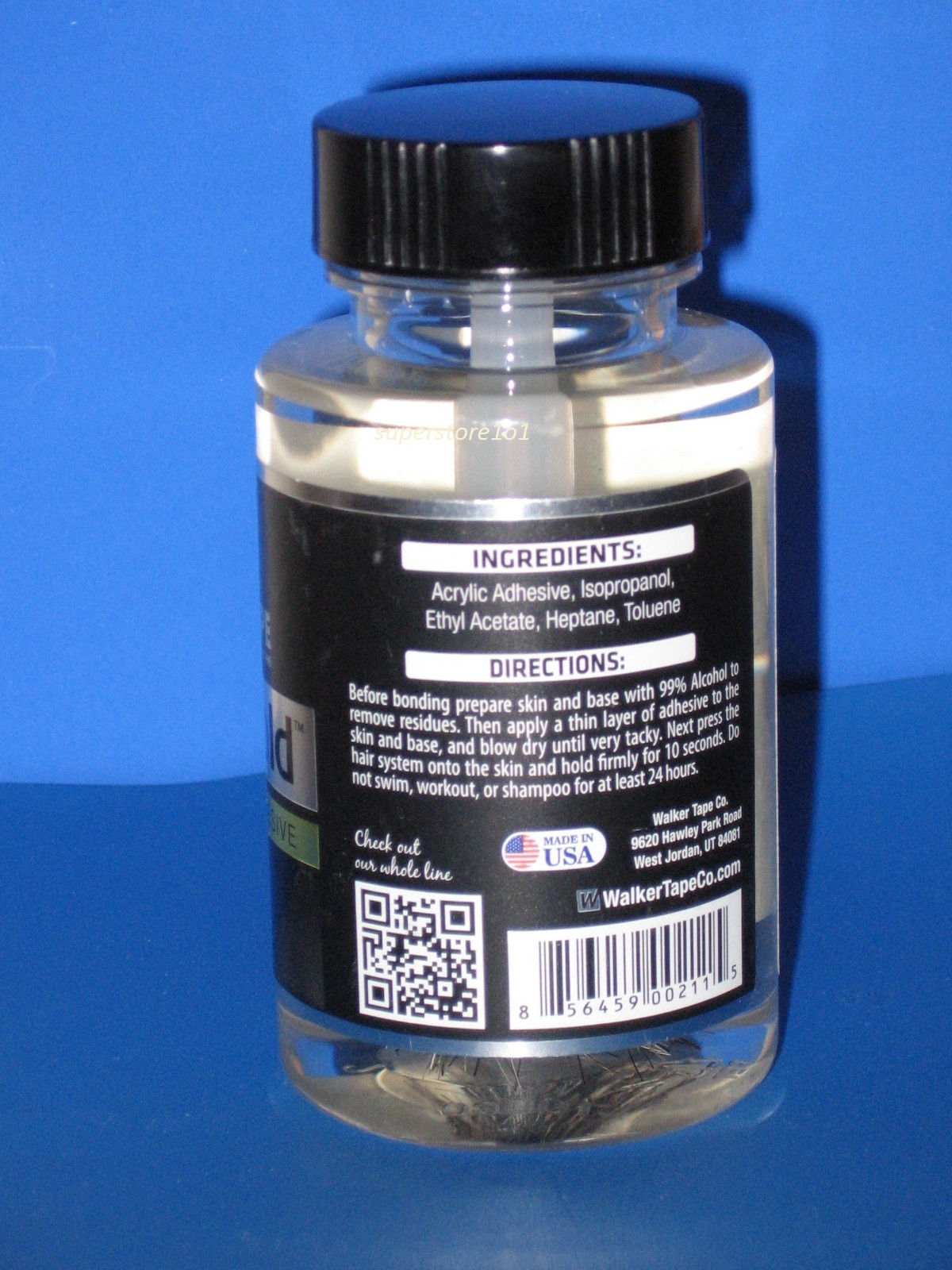 WALKER ULTRA HOLD 3.4 FL OZ WIG GLUE ADHESIVE LACE WIG .
