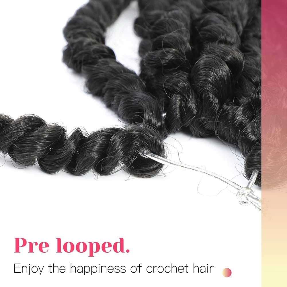 Pre-twisted Passion Twist Crochet Hair 10 Inch Short Pre-looped Crochet Passi…