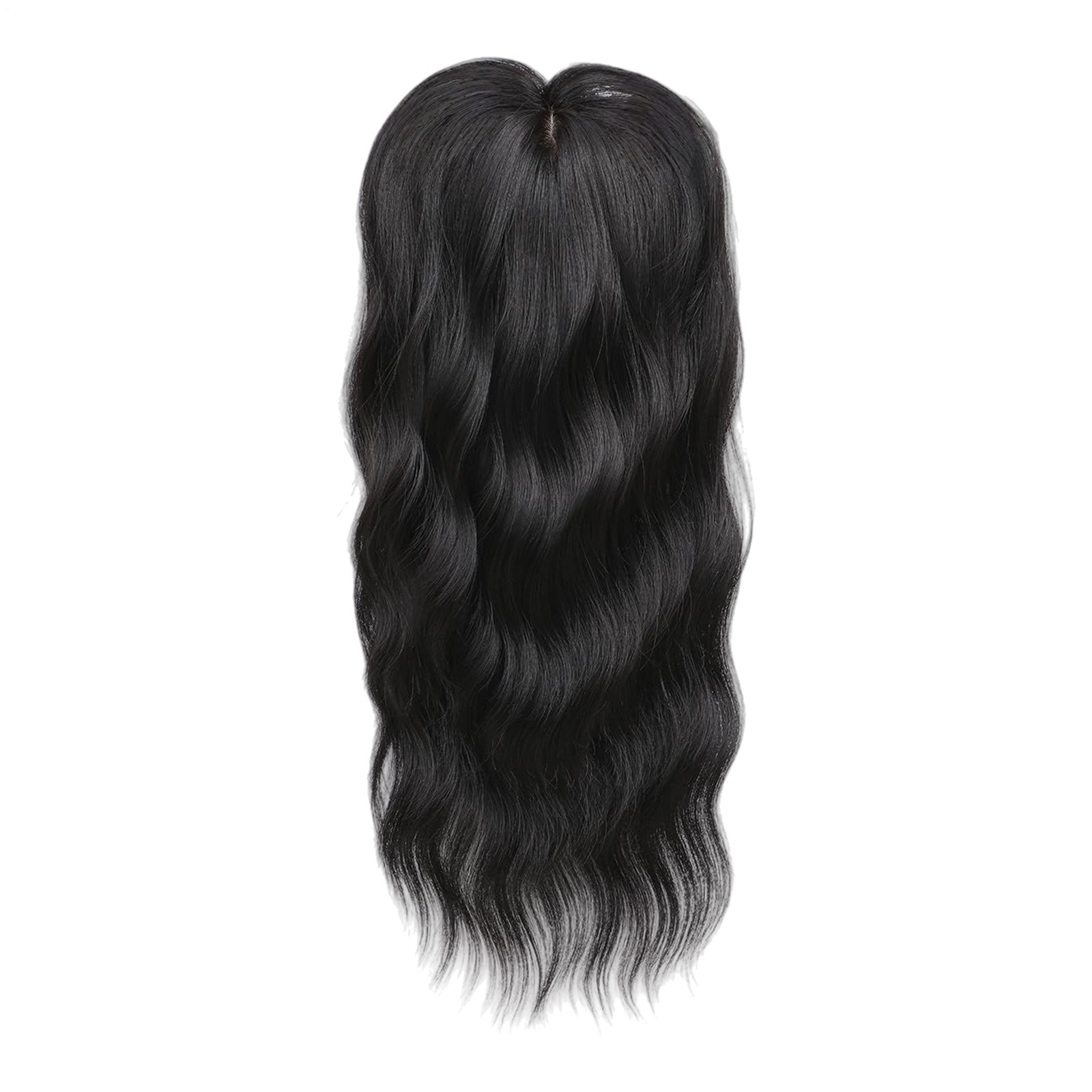 18-Inch Heat-Resistant Curly Wig Clip with Invisible Claw Clip for Natural Look`