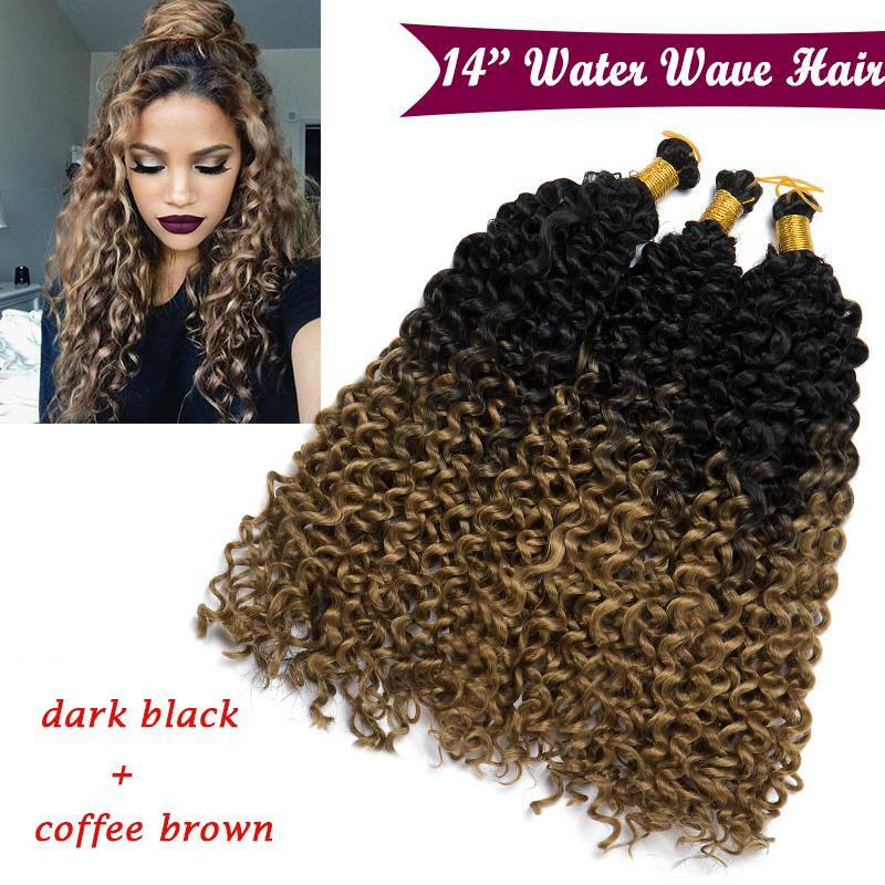 Real As Human Curly Twist Water Wave Braiding Crochet Extensions Hair Thick US