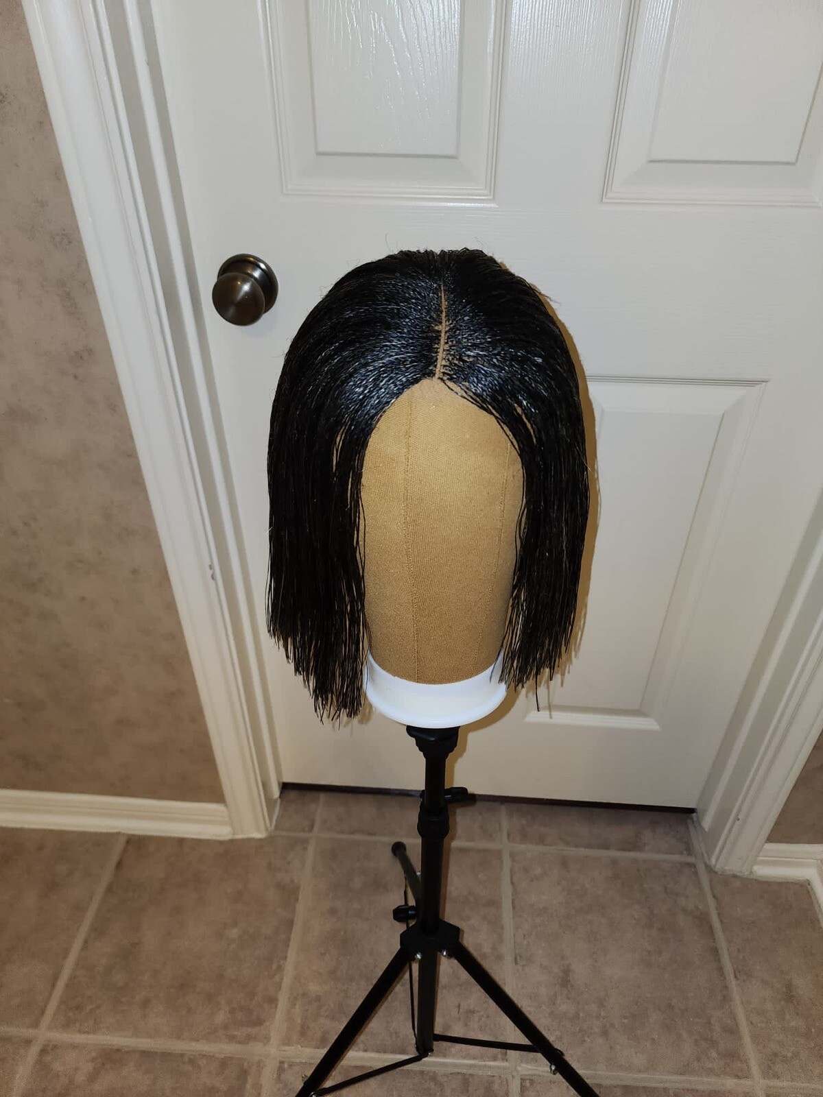 Nano braided wig lace front