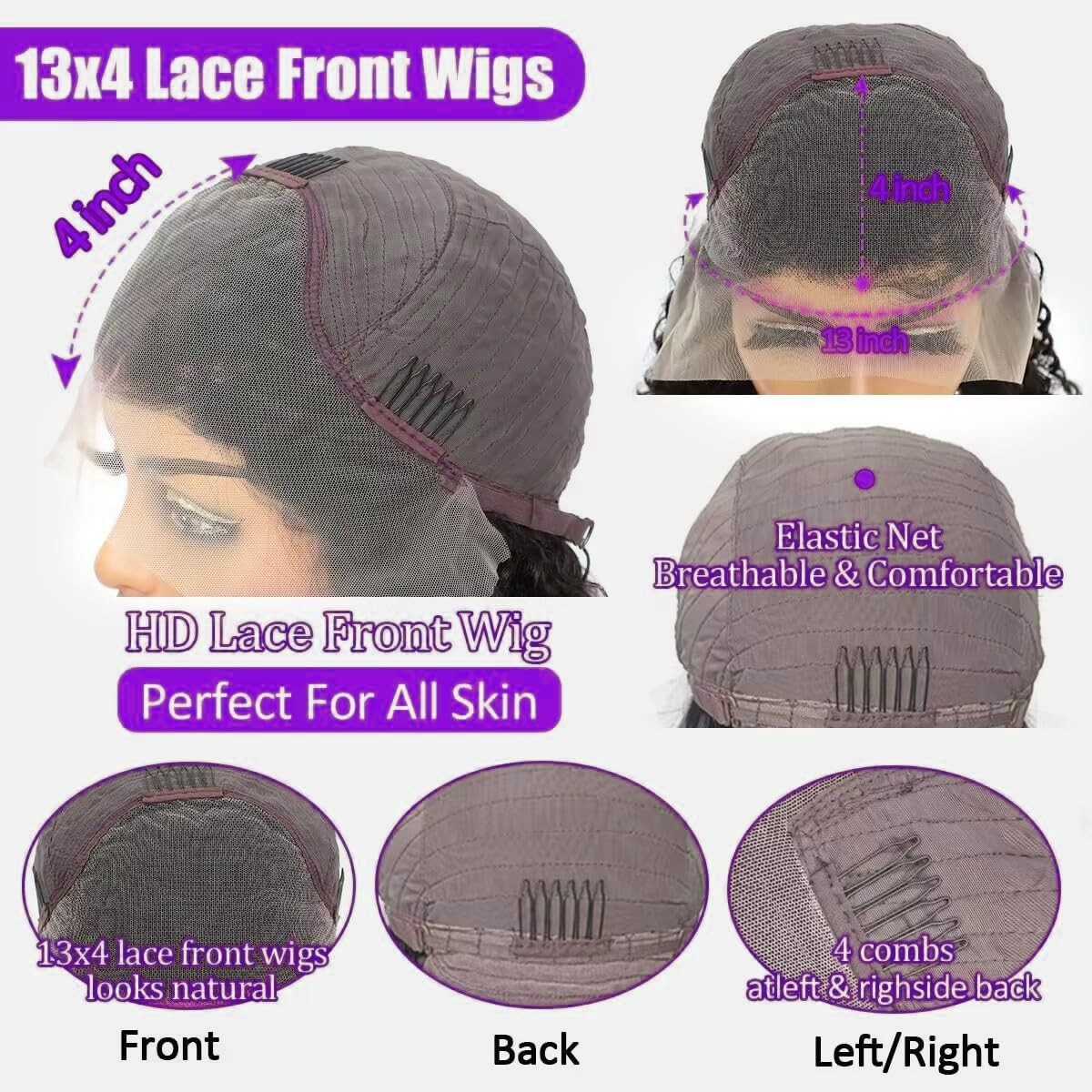 13×4 Lace Front Bob Wigs Human Hair Short Straight Bob Lace Frontal Wigs
