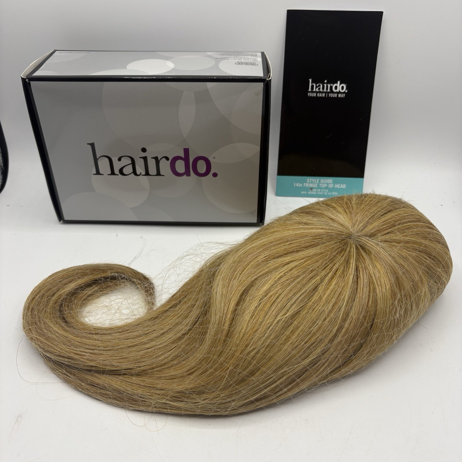 Hairdo 14in Fringe Top of Head Hair Topper R25 Ginger Blonde Synthetic NIB