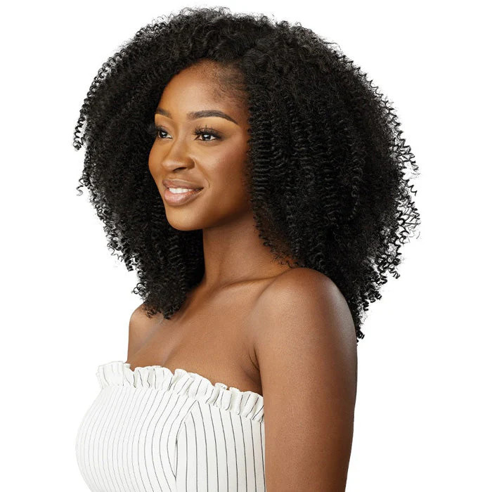 Outre Human Hair Blend Big Beautiful Hair Clip In 9CS – SPRINGY AFRO 10″