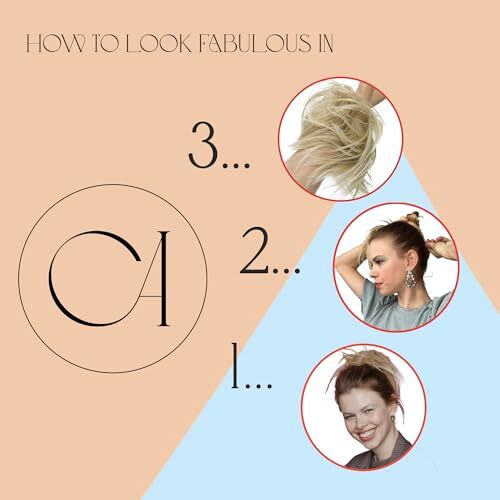Big Hairpiece Scrunchy Updo Bridal Hairstyle curly ash gray mix #1T171 G26E