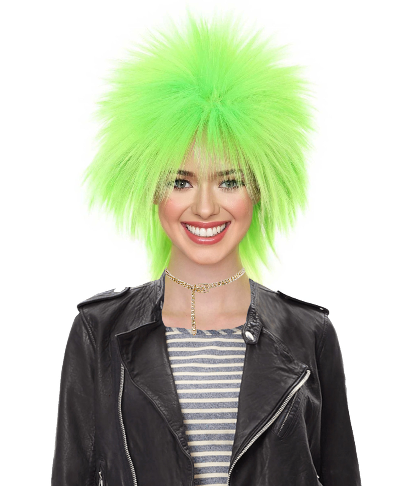 HPO Funky Punk Women’s Wig, Premium Breathable Capless Cap, HW-1244A