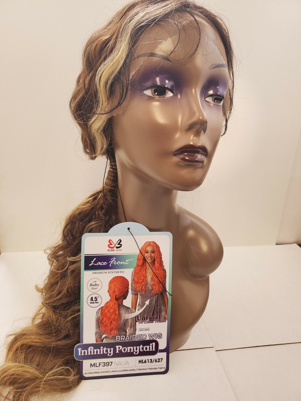 mlf397 Pony tail Lace front, Bobbi Boss, New, colors 1, 1B, 613/627,TT1B/TUX