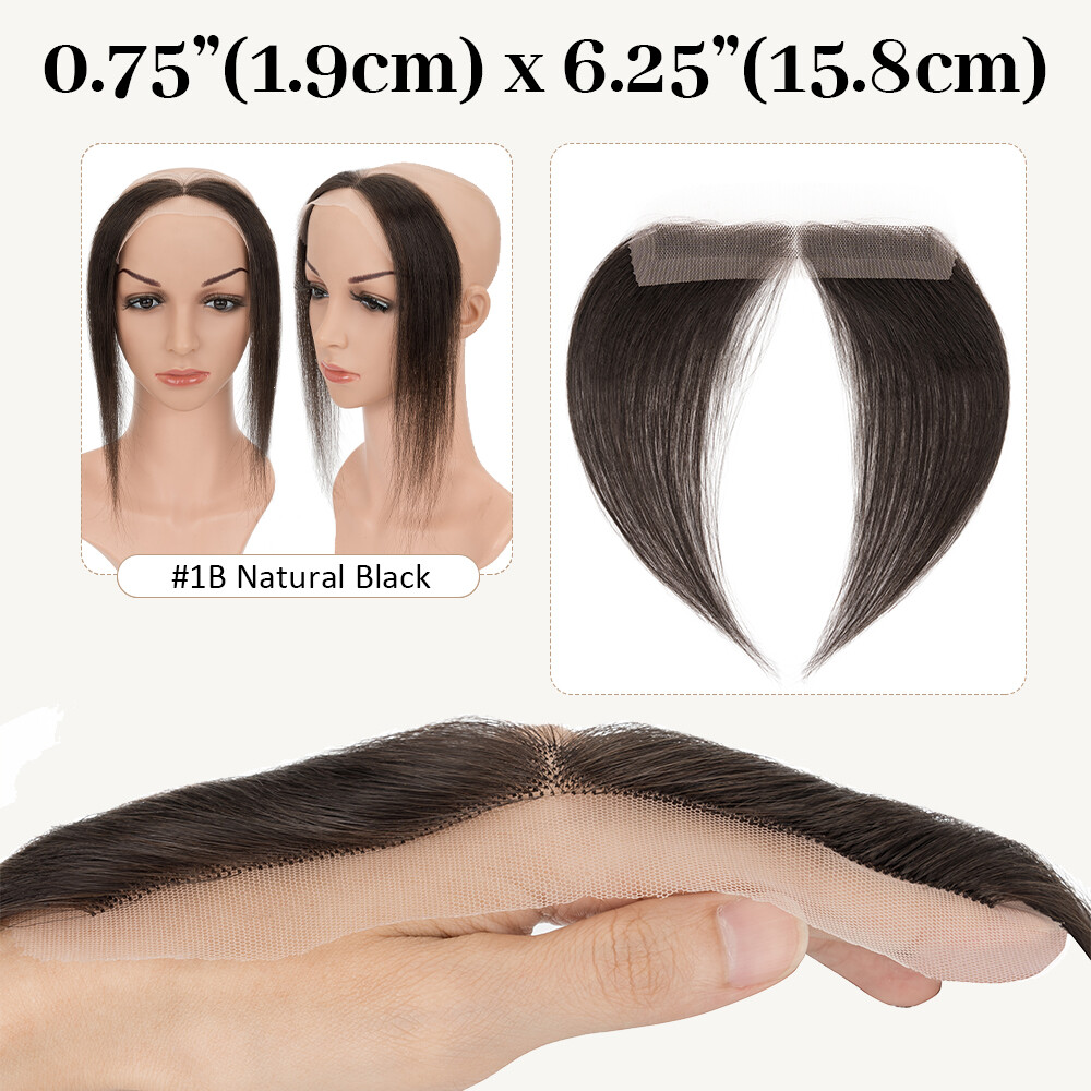 Free Part Full Lace Frontal Hairline Hairpiece Real Remy Human Hair Patch Topper