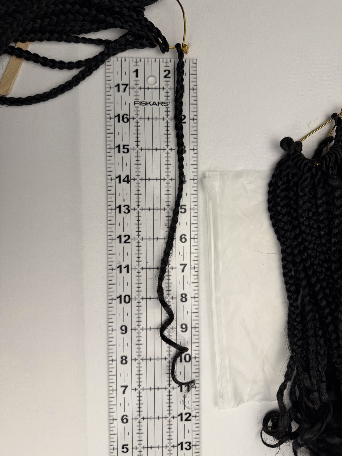 French Curl Crochet Box Braids Natural Black 11″ Hair extensions Pre-looped ends