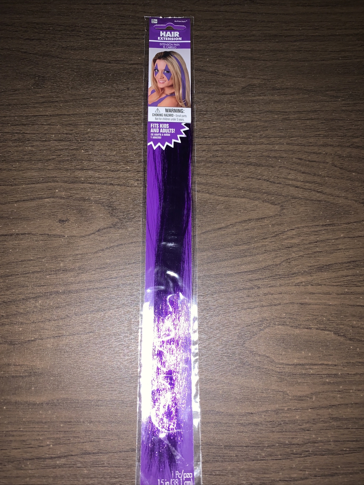 Amscsan Purple Hair Extension 15 inches