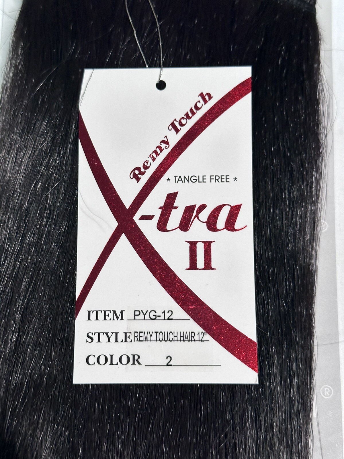 10″ 100% Human Hair Quality Remy Touch Tangle Free Yaki Hair Extensions Color 2