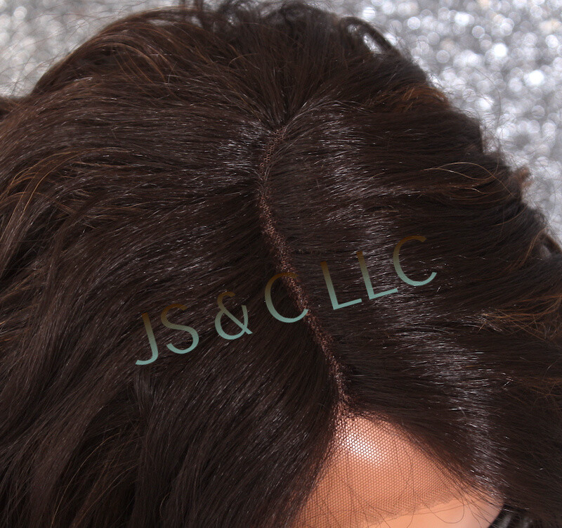 Human Hair blend Heat OK Full Lace Front Wig Brown and Auburn Mixed FCFN 4-27