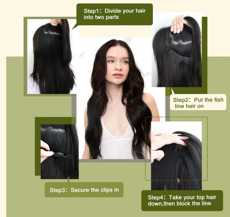 16-30inch Halos Invisible Wire One Piece 100% Human Hair Extensions 100g