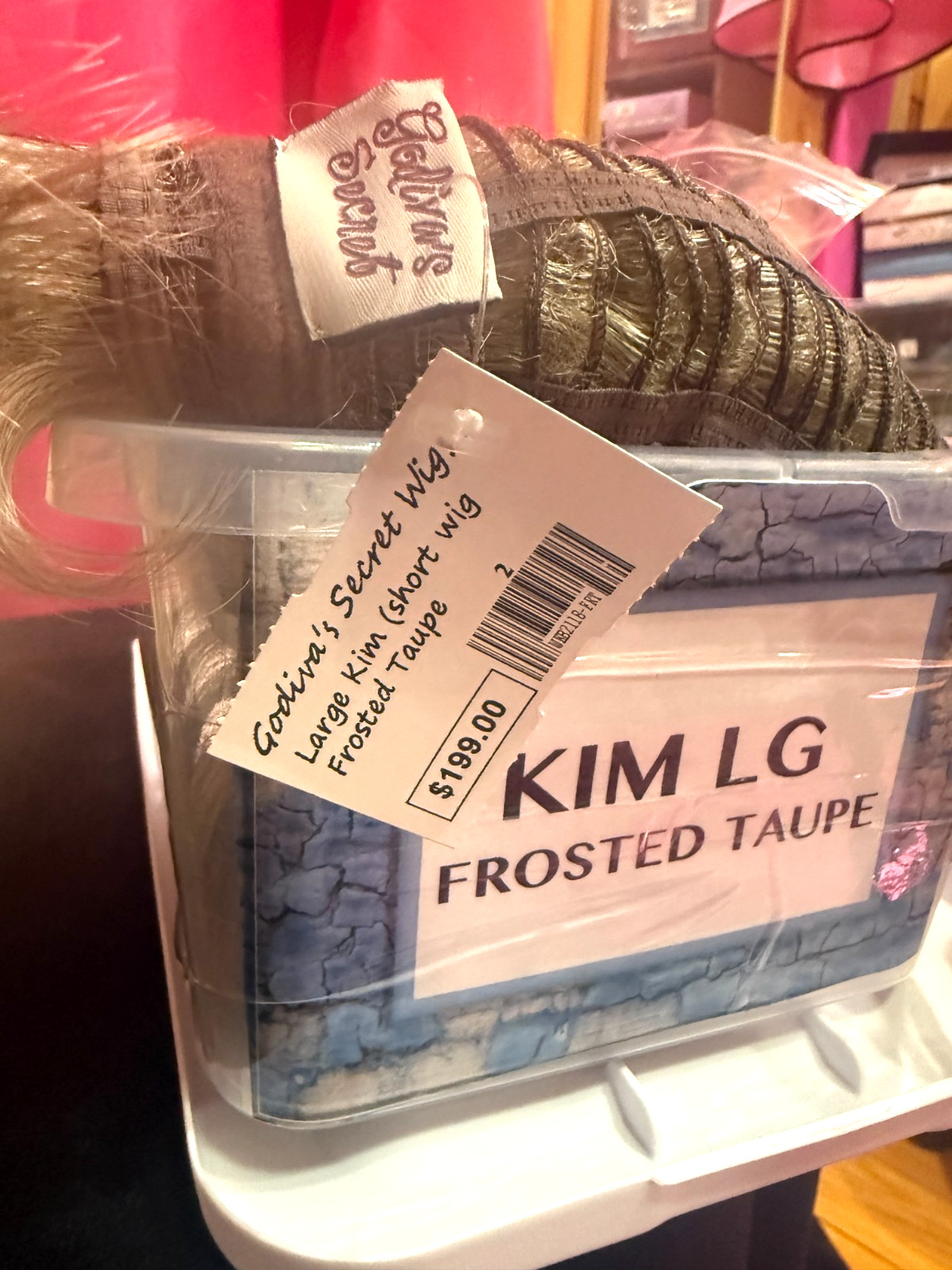 Godiva’s Secret Wig “Kim” Frosted Taupe LARGE CAP