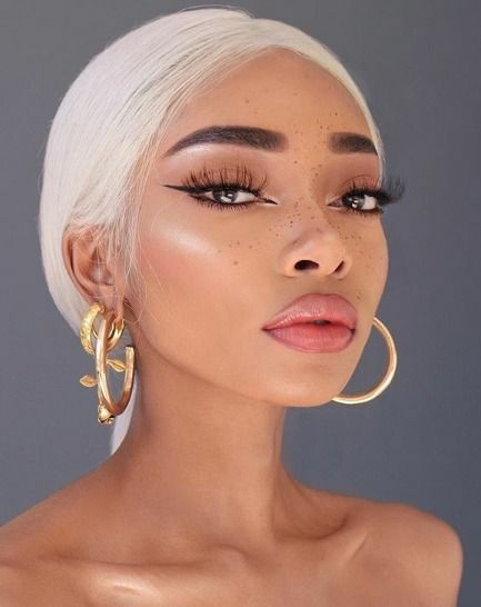 Platinum Blonde Lace Front Wigs for Women Long Straight Hair Heat Resistant Wigs