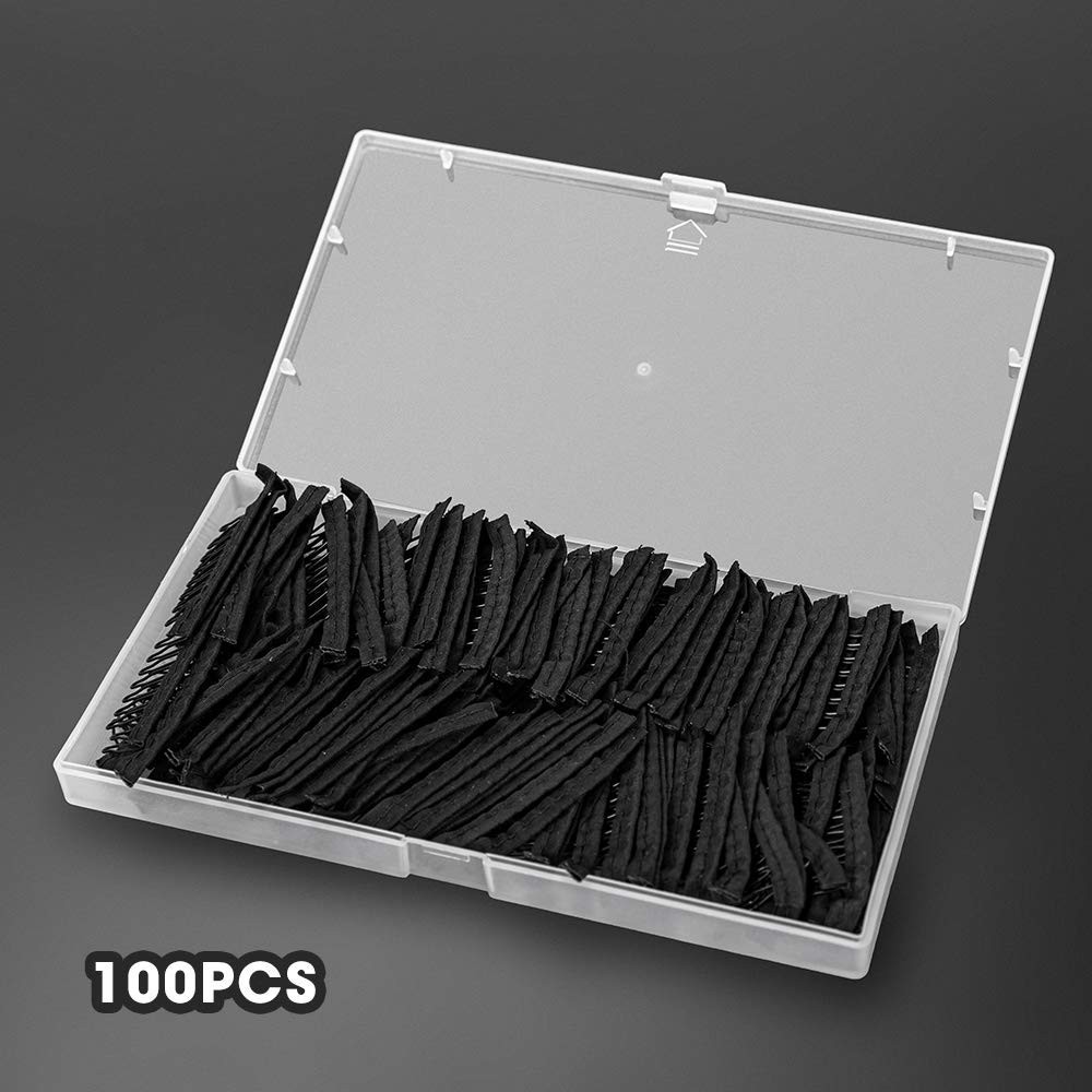 Wig Combs and Clips – 100 Pcs 7-Teeth Black 100 Count (Pack of 1),