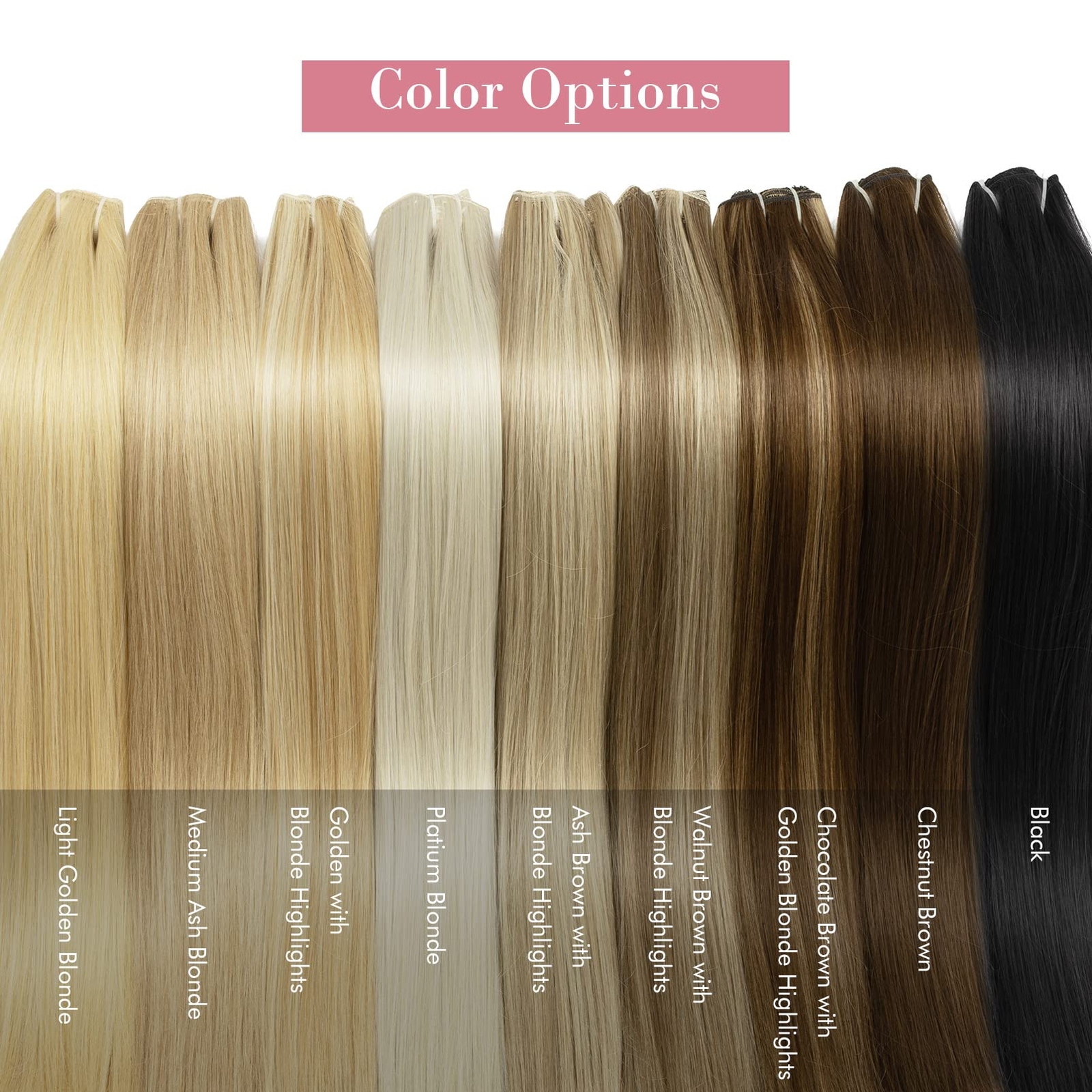 Clip in Hair Extensions Hair Extensions Thick Long Lace Weft Lightweight Synt…
