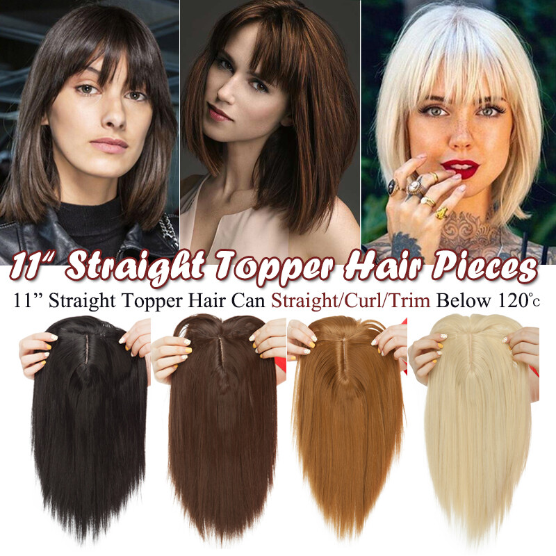 AS Human Clip in Topper Hairpieces Short/Long Full Head Straight Hair Extensions