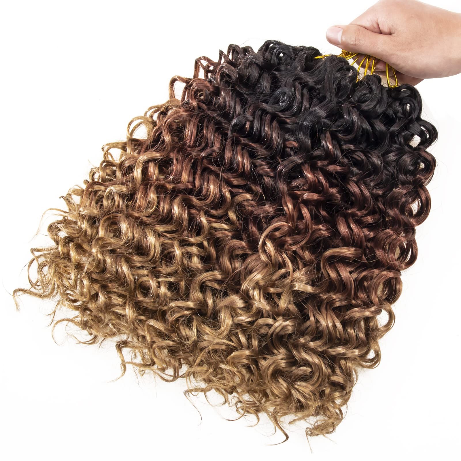GoGo Curl Crochet Hair for Women Water Wave Curly Crochet Hair Wavy Human Hai…
