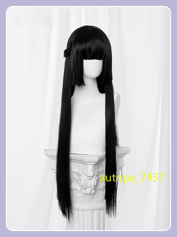 Hoshimi Miyabi Anime Zenless Zone Zero Cosplay Wig Black Straight Hair Wig Gifts