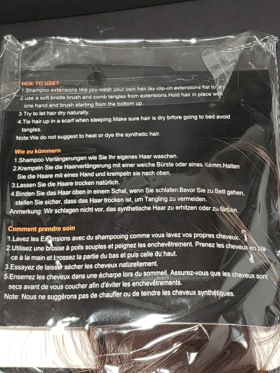 S Nolite – 23 Inch Poneytail Hair Extensions T795- Brand New In Package Dk Brown