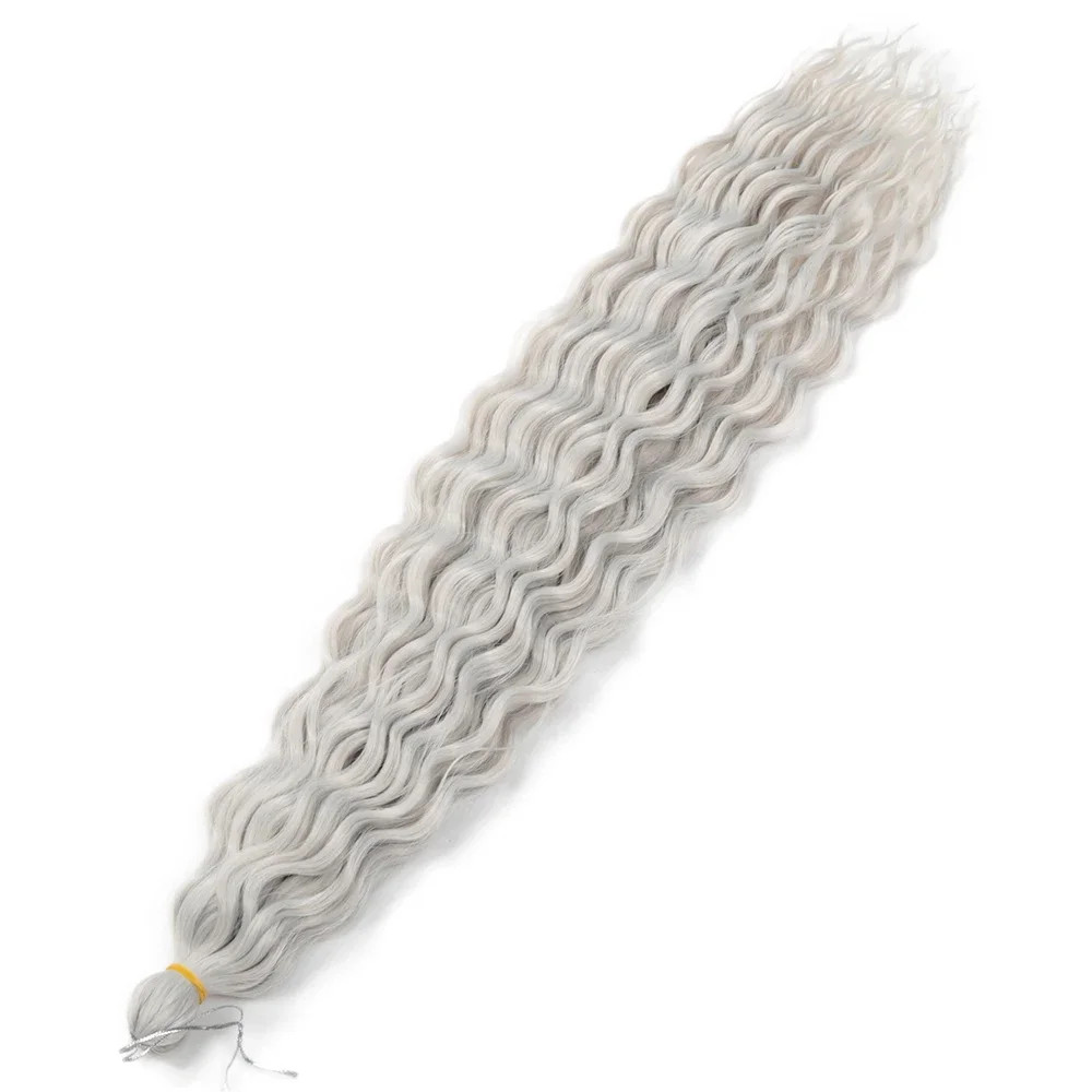 Ariel afro Curl Water Wave Braiding Hair Synthetic Crochet Blonde Pink Ombre