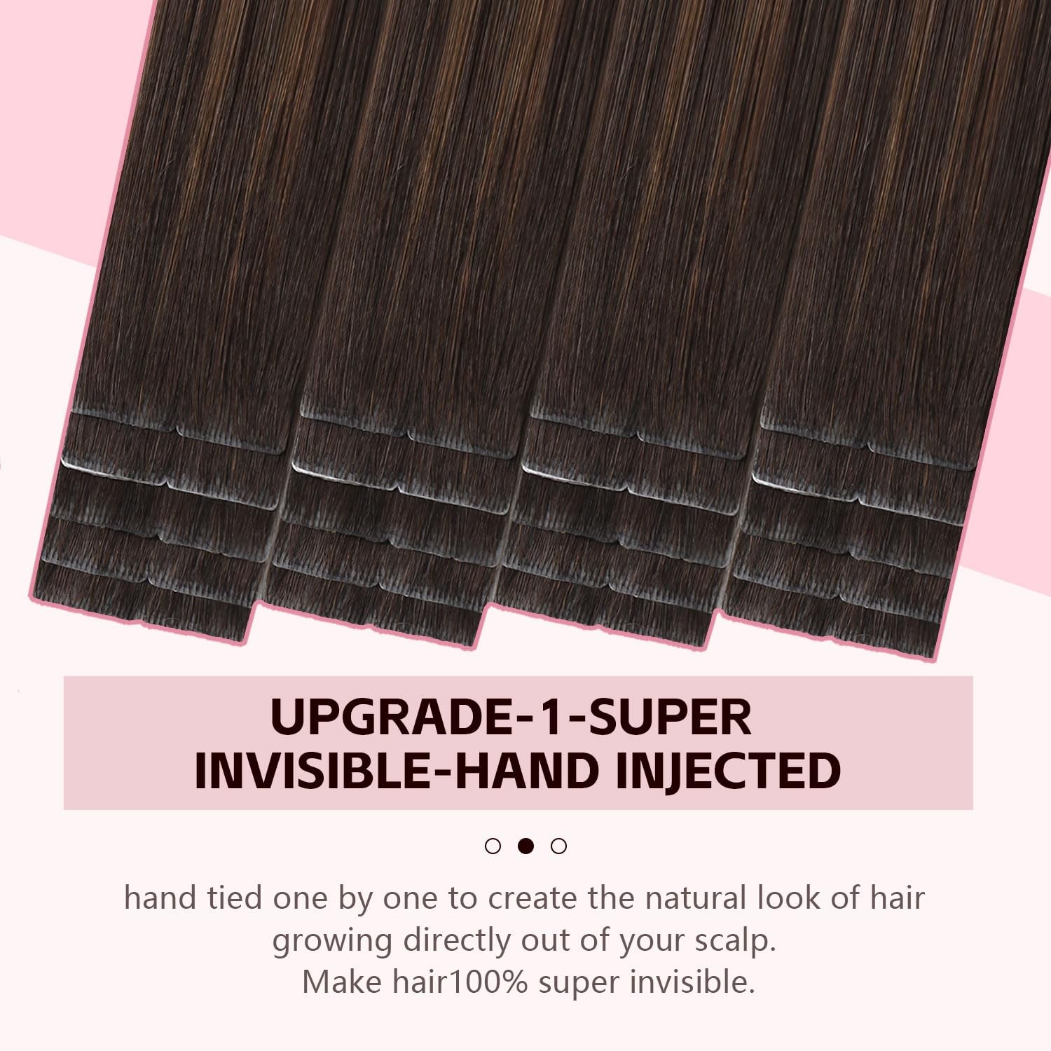 Sweetmet 3Rd-Generation Pro3.0 Invisible Tape In Hair Extensions Human Hair