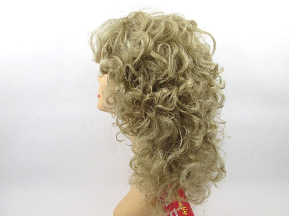 80’S WOMENS MEDIUM SHOULDER LENGTH LAYERED WAVY SOFT CURLS CURLY WIG POSIE