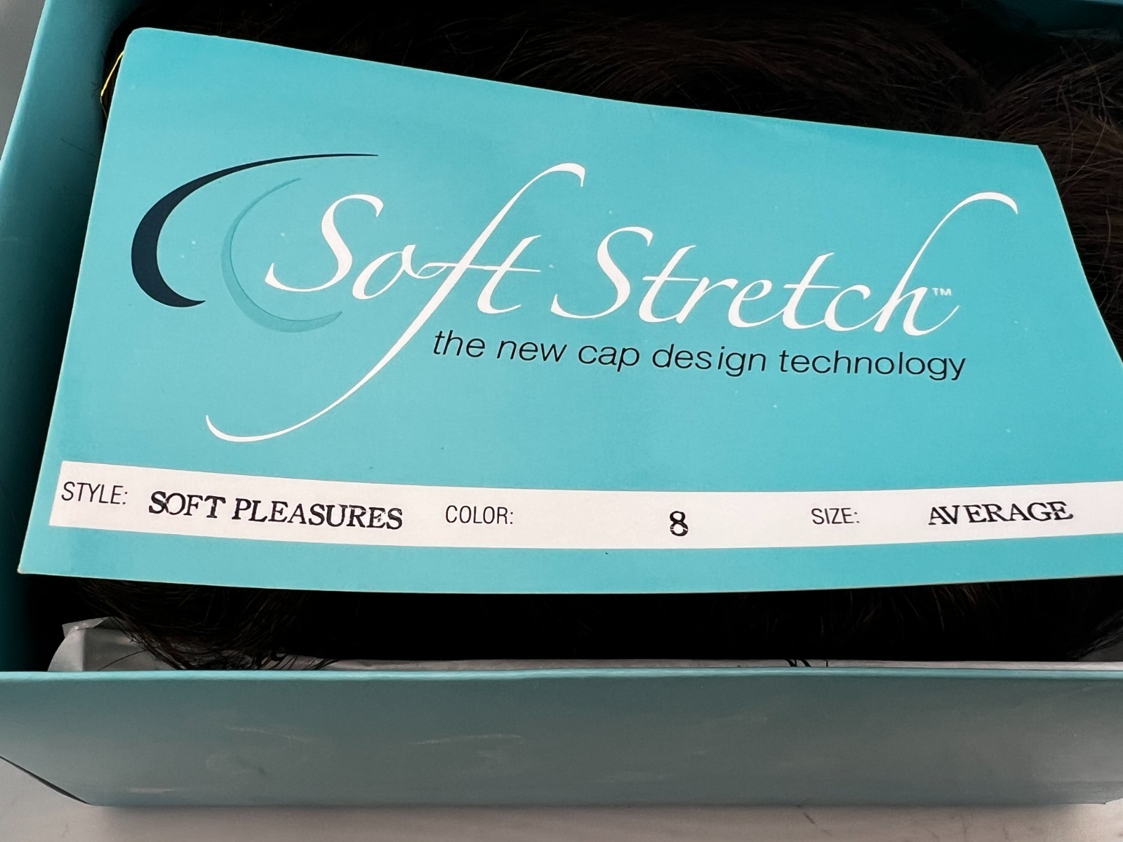 NIB Soft Stretch TWC Wig Soft Pleasures Sz Average Color 8 Brown Brunette Curl