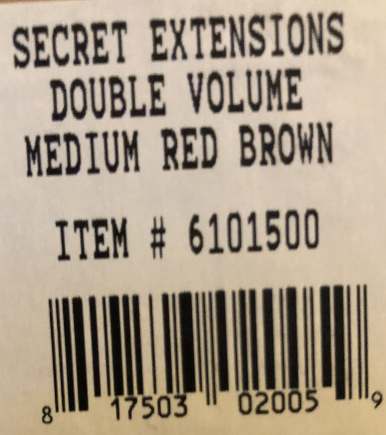 Secret Extensions 16″ Hair Extensions by Daisy Fuentes 6101500 MEDIUM Red Brown
