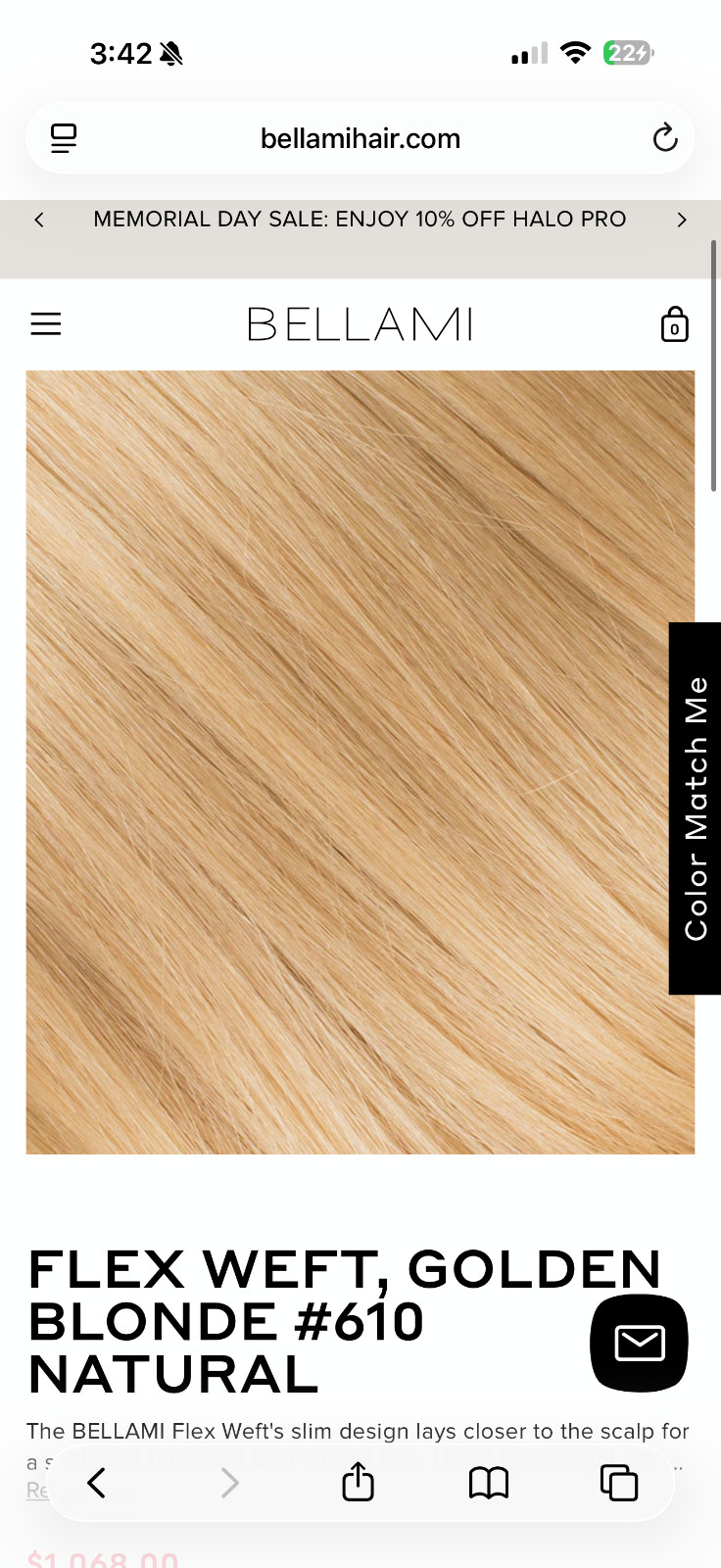Bellami Flex Weft human hair ALL TYPES OF BLONDES (ALL 24 INCHES 175 G)