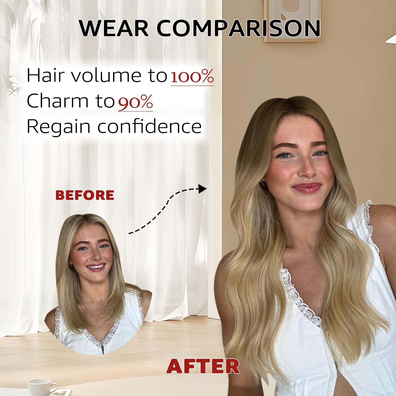 Safireny Wire Hair Extensions 70G Straight Hair Extensions Walnut Brown To Ash