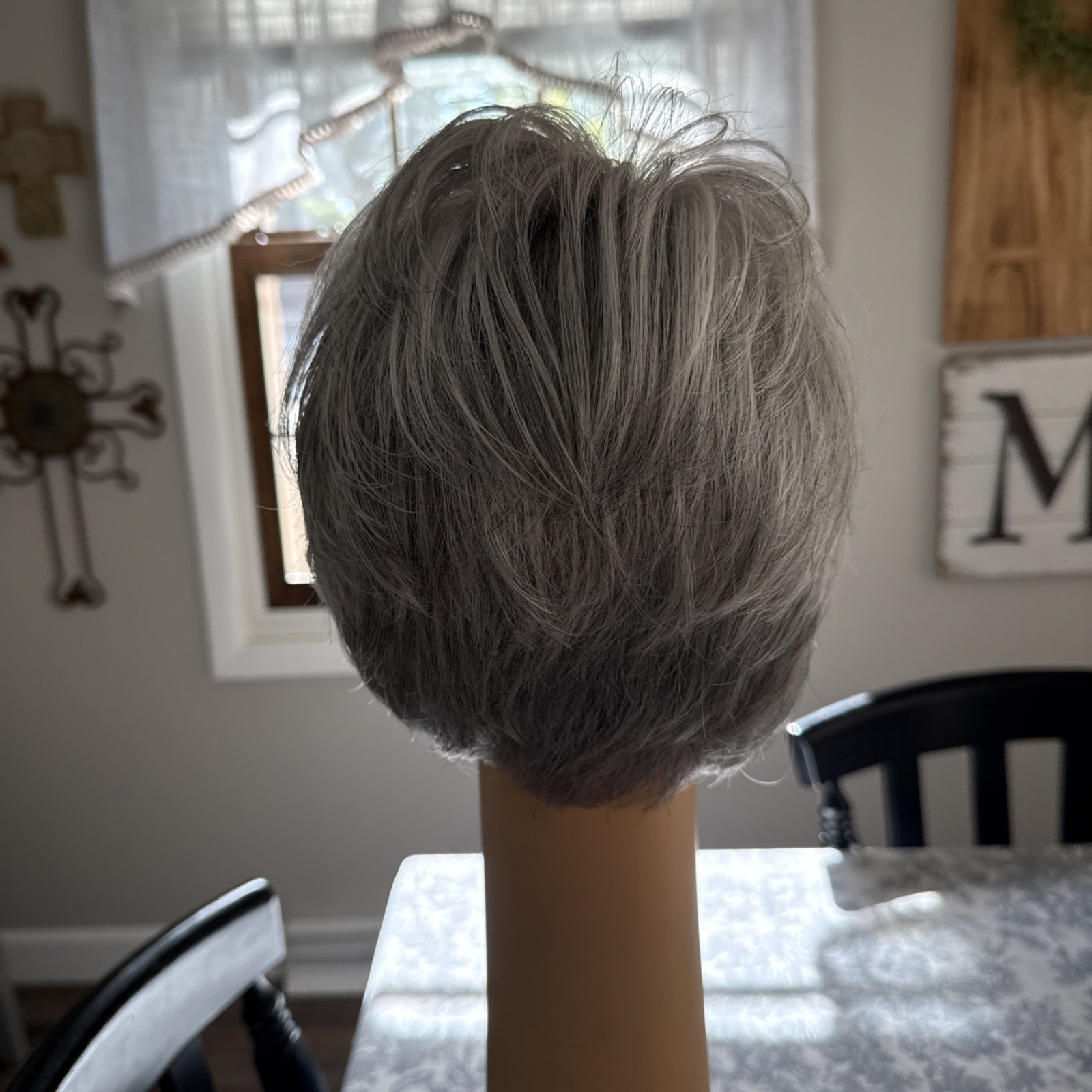 Envy Adorable Wig Short Pixie Salt & Pepper Gray Lace Front
