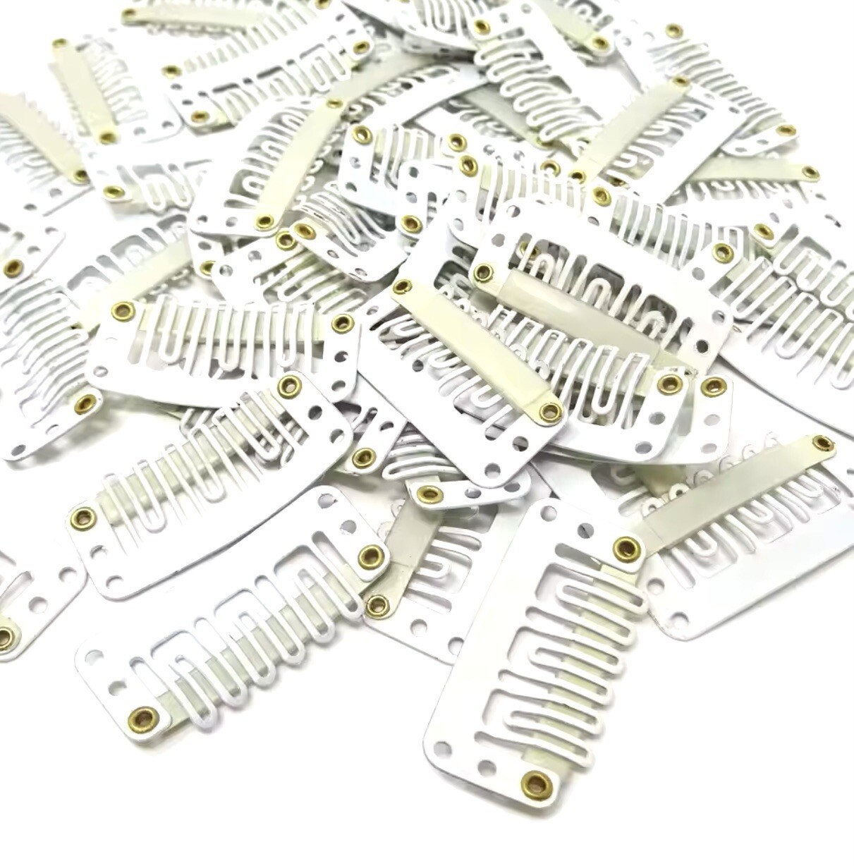 Blonde Hair Clips For Wig Making 10 Count